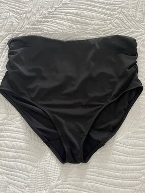 Black High-Waist Bikini Bottoms